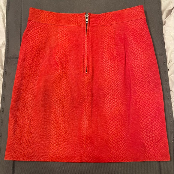 X by NBD Red Snake print Skirt - Picture 2 of 3